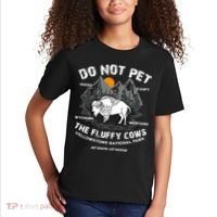 Do Not Pet The Fluffy Cows Bison Y.e.l.l.o.w.s.t.o.n.e National Park Kids T-Shirt thumb 2