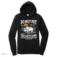 Do Not Pet The Fluffy Cows Bison Yellowstone National Park Women's Hoodie thumb 0