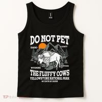 Do Not Pet The Fluffy Cows Bison Yellowstone National Park Tank Top thumb 2