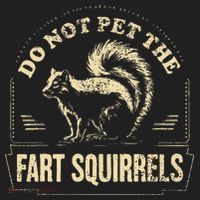 Do Not Pet The Fart Squirrels Golf Towel thumb 3