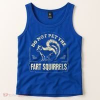 Do Not Pet The Fart Squirrels Tank Top thumb 2