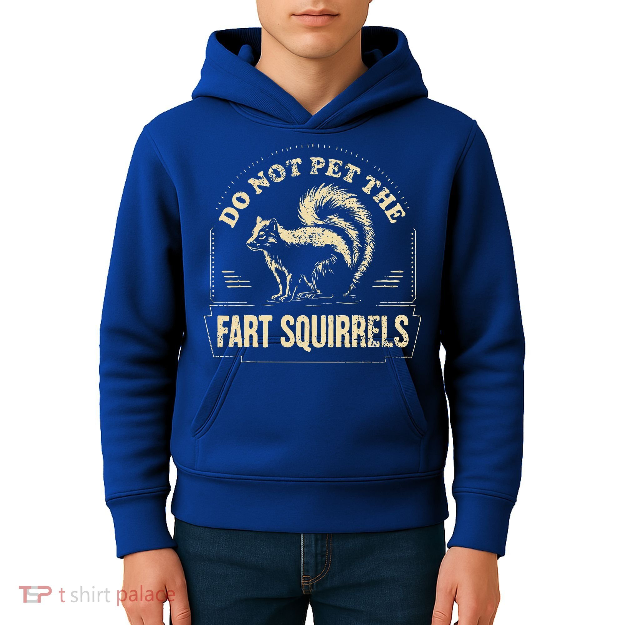 Do Not Pet The Fart Squirrels Kids Hoodie