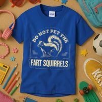 Do Not Pet The Fart Squirrels Kids T-Shirt thumb 3