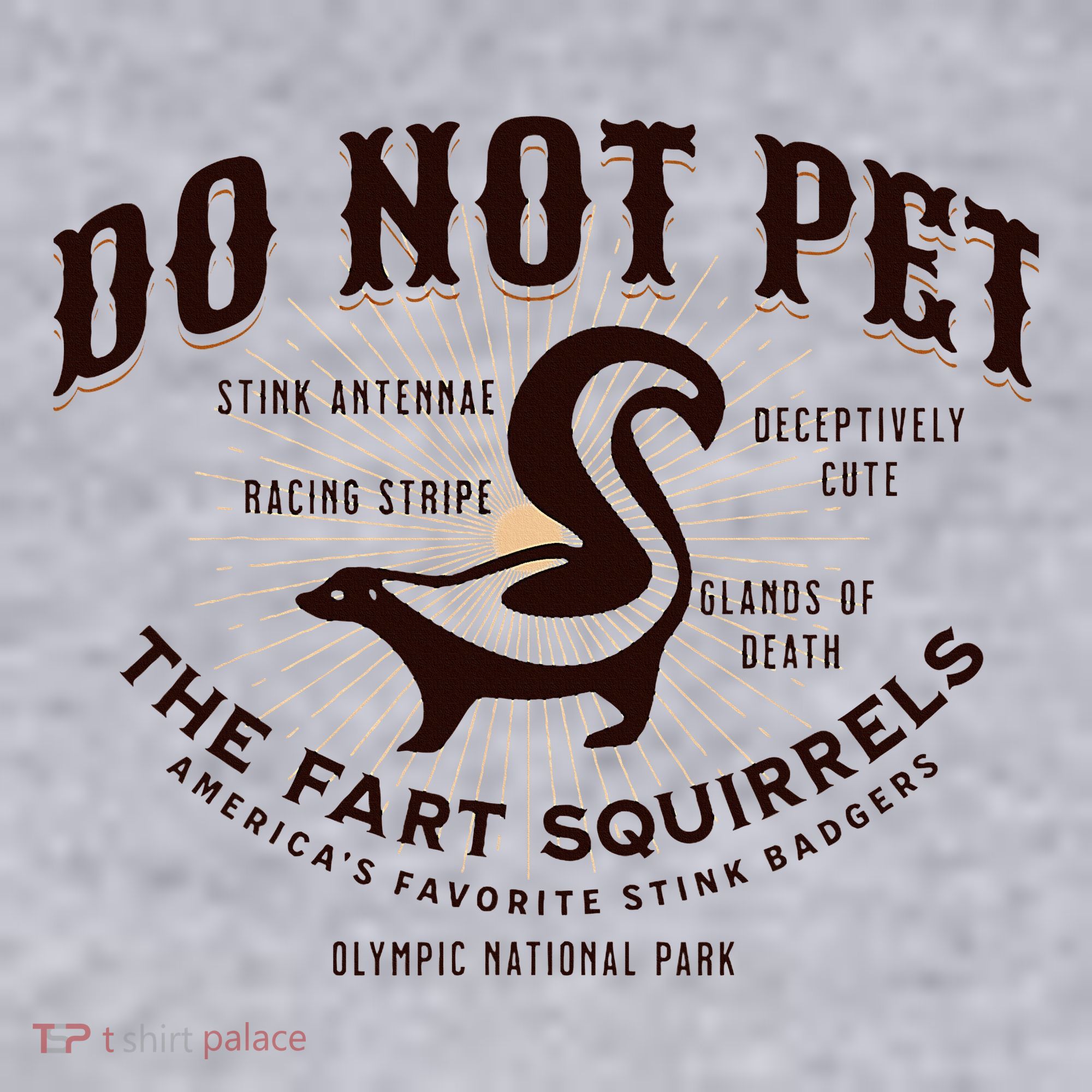 Do Not Pet The Fart Squirrels Skunk National Park Women's Sweatshirt