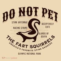 Do Not Pet The Fart Squirrels Skunk National Park Tote Bag thumb 4