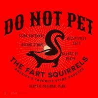 Do Not Pet The Fart Squirrels Skunk National Park Santa Hat thumb 1