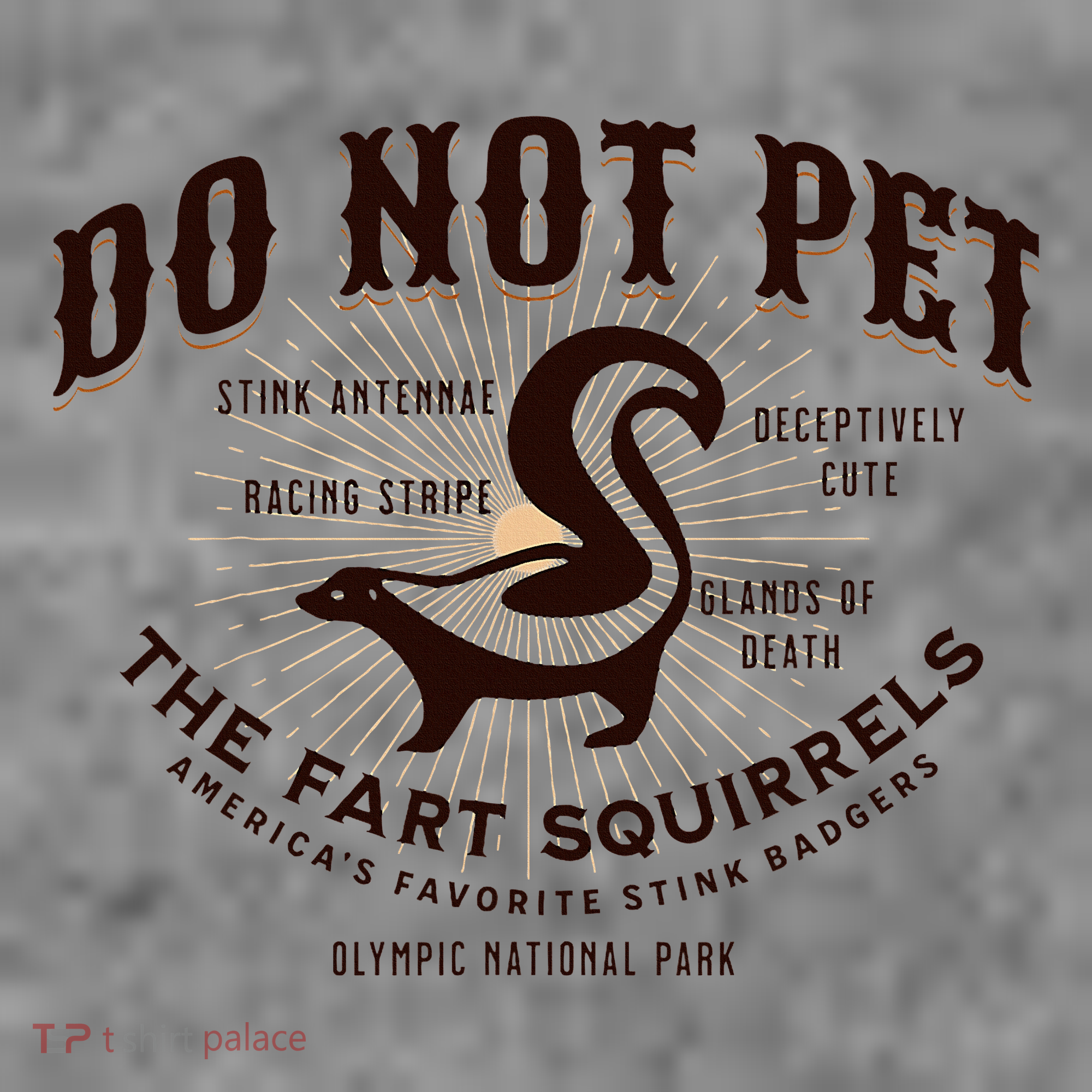 Do Not Pet The Fart Squirrels Skunk National Park Toddler Hoodie