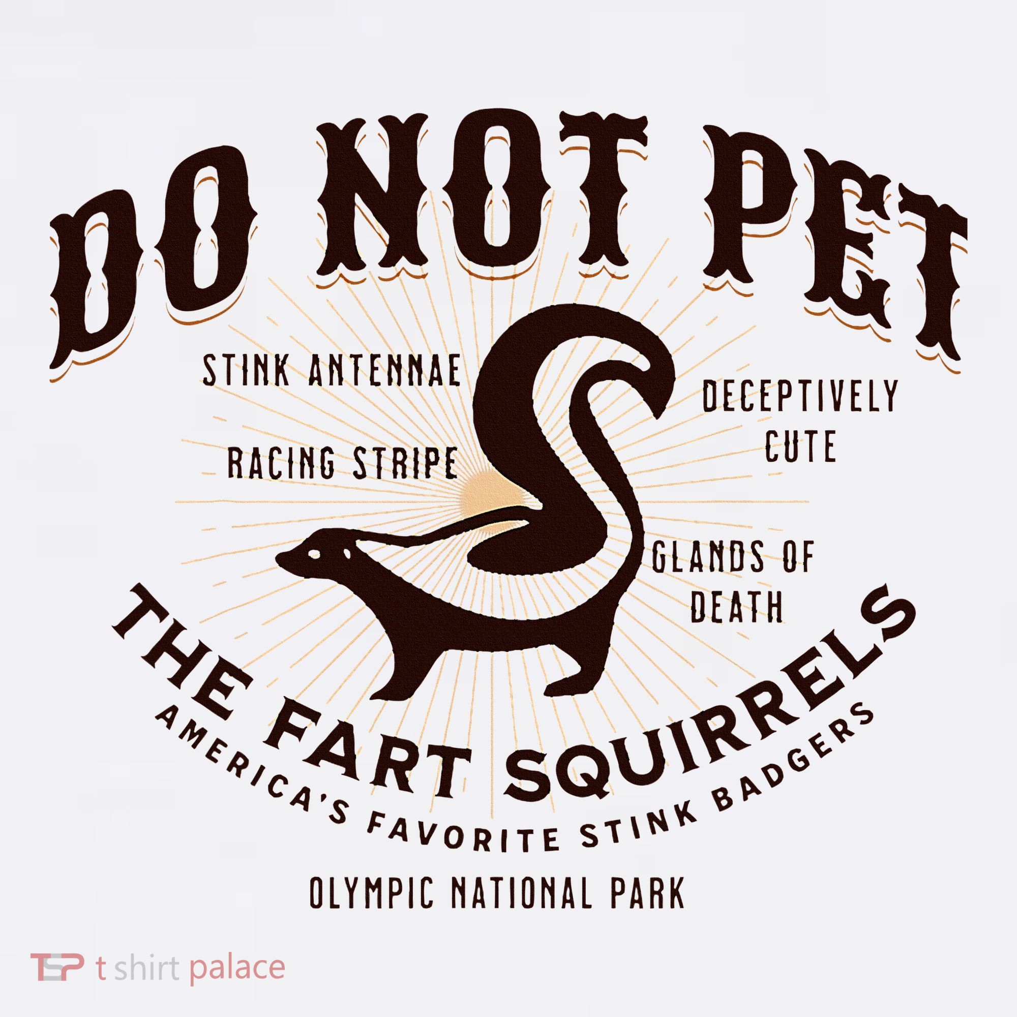 Do Not Pet The Fart Squirrels Skunk National Park Women's Hoodie