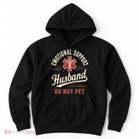 Do Not Pet Emotional Support Husband Funny Hoodie thumb 0