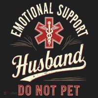 Do Not Pet Emotional Support Husband Funny Tumbler thumb 3