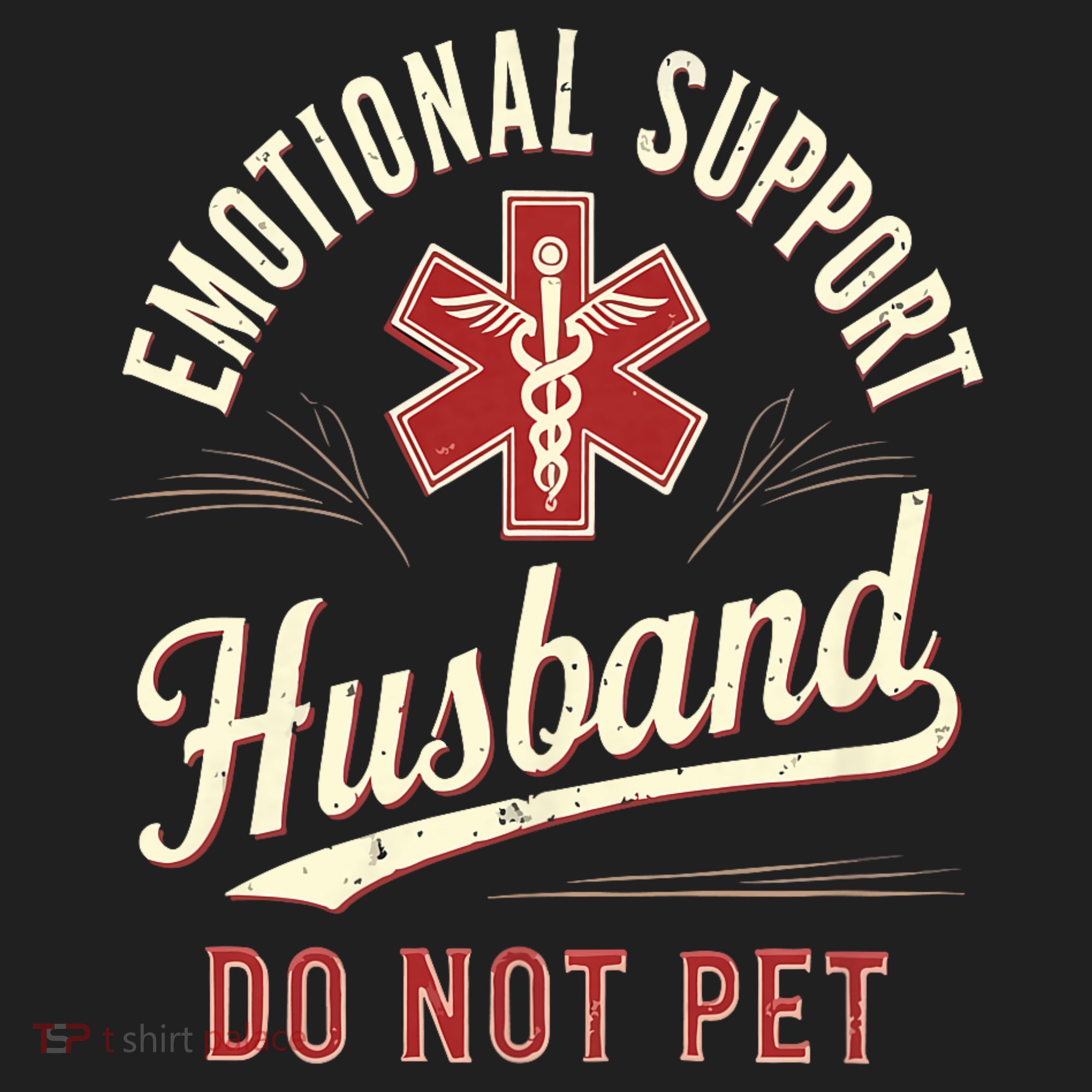 Do Not Pet Emotional Support Husband Funny Tumbler