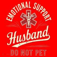 Do Not Pet Emotional Support Husband Funny Santa Hat thumb 1