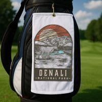 Denali National Park Golf Towel thumb 2