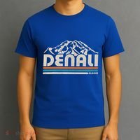 Denali National Park Alaska Mountains Nature Hiking T-Shirt thumb 3