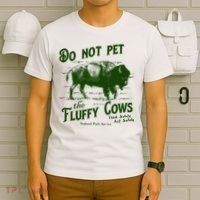 Do Not Pet The Fluffy Cows American Bison Vintage T-Shirt thumb 6