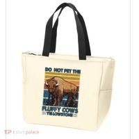 Do Not Pet The Fluffy Cows Buffalo & Bison Yellowstone Park Tote Bag thumb 3