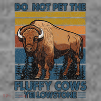 Do Not Pet The Fluffy Cows Buffalo & Bison Yellowstone Park Toddler Hoodie thumb 2