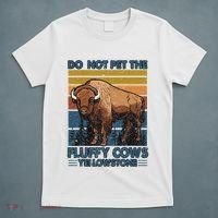 Do Not Pet The Fluffy Cows Buffalo & Bison Yellowstone Park T-Shirt thumb 5