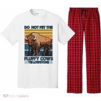 Do Not Pet The Fluffy Cows Buffalo & Bison Yellowstone Park Pajama Set thumb 0