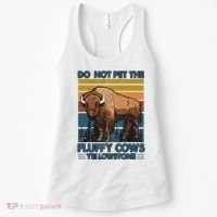 Do Not Pet The Fluffy Cows Buffalo & Bison Yellowstone Park Women's Tank Top thumb 0