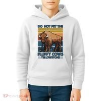 Do Not Pet The Fluffy Cows Buffalo & Bison Yellowstone Park Kids Hoodie thumb 4