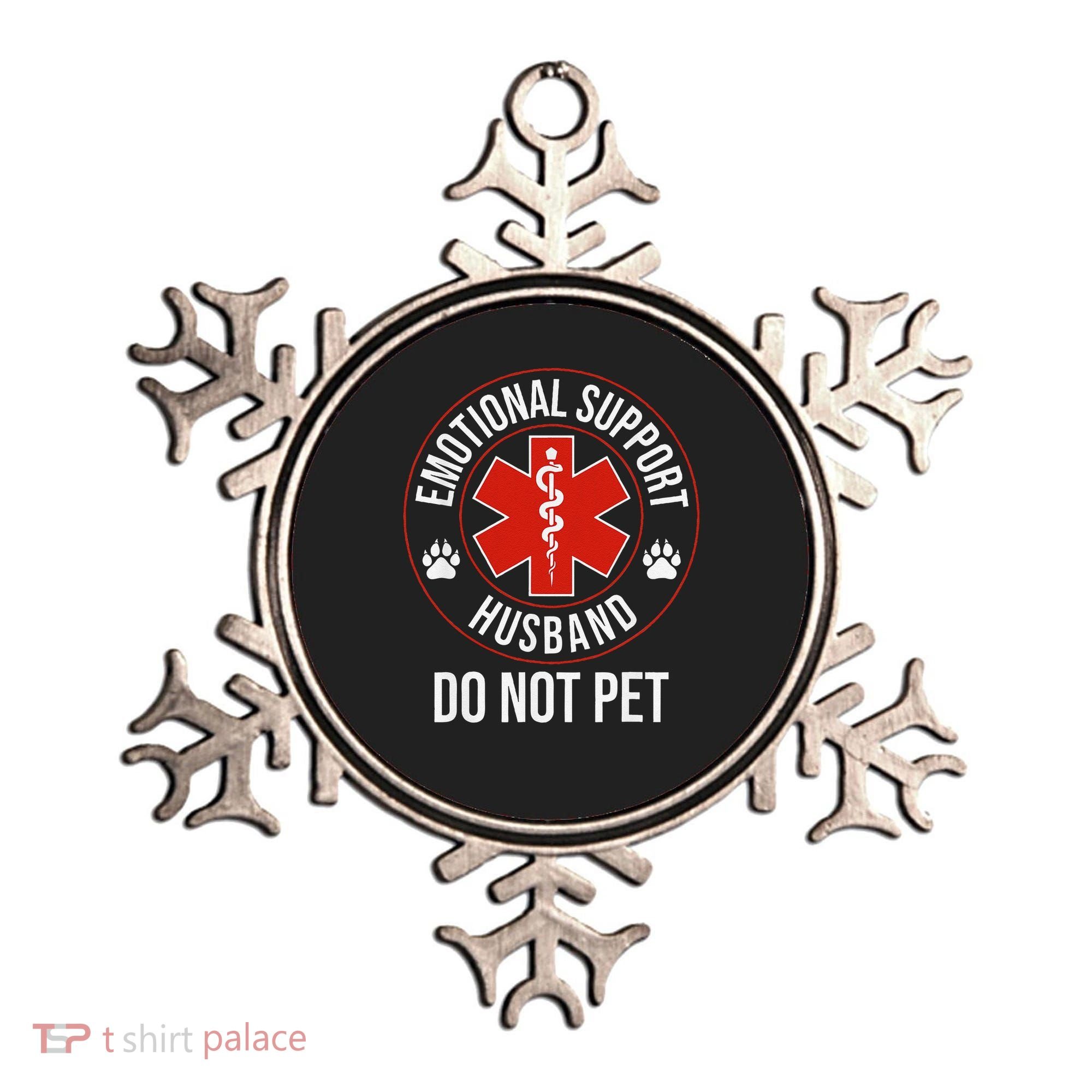 Do Not Pet Emotional Support Husband Humor Ornament