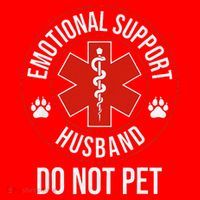 Do Not Pet Emotional Support Husband Humor Santa Hat thumb 1