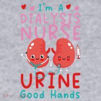Dialysis Nurse Pun I'm A Dialysis Nurse Urine Good Hands Women's Sweatshirt thumb 2