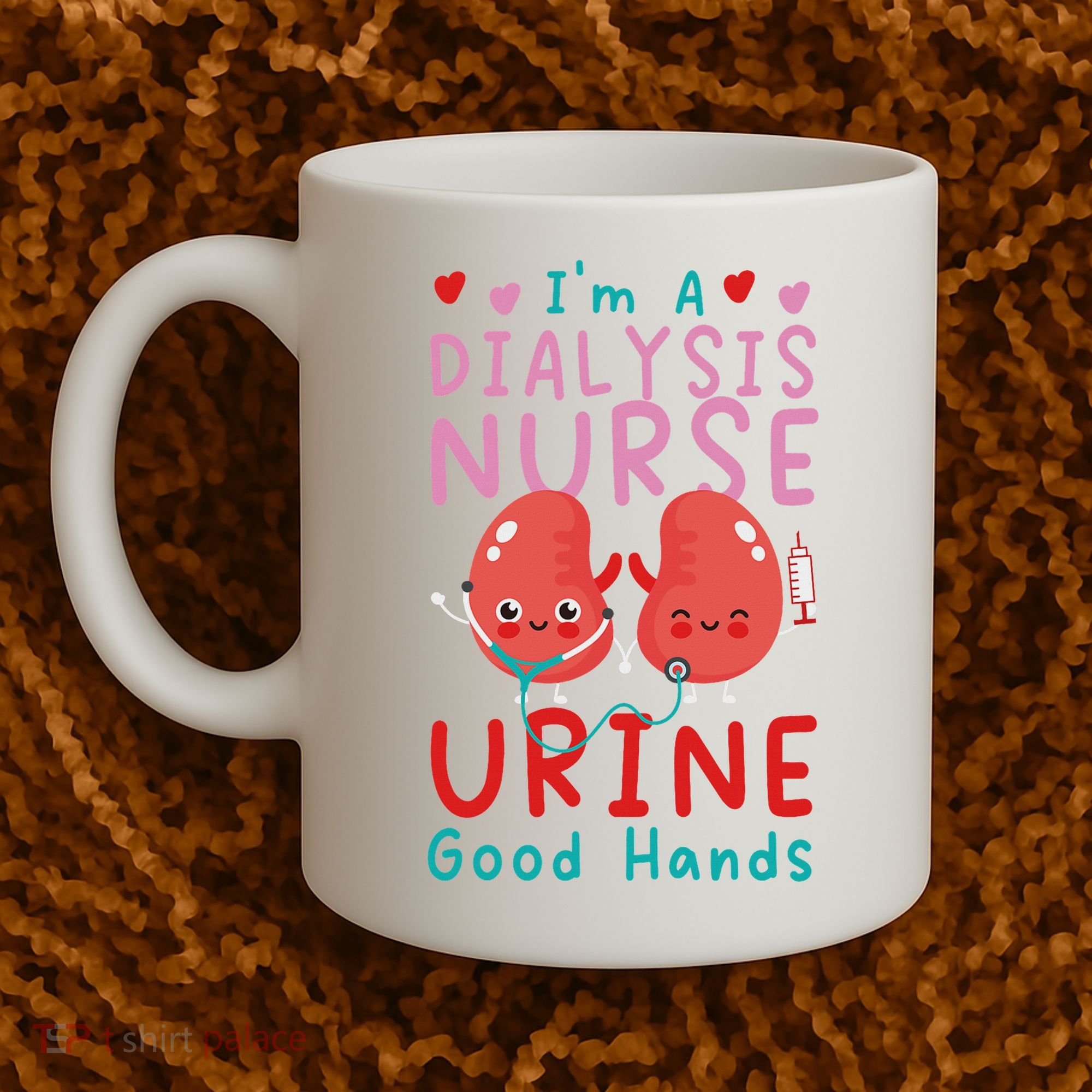 Dialysis Nurse Pun I'm A Dialysis Nurse Urine Good Hands Coffee Mug