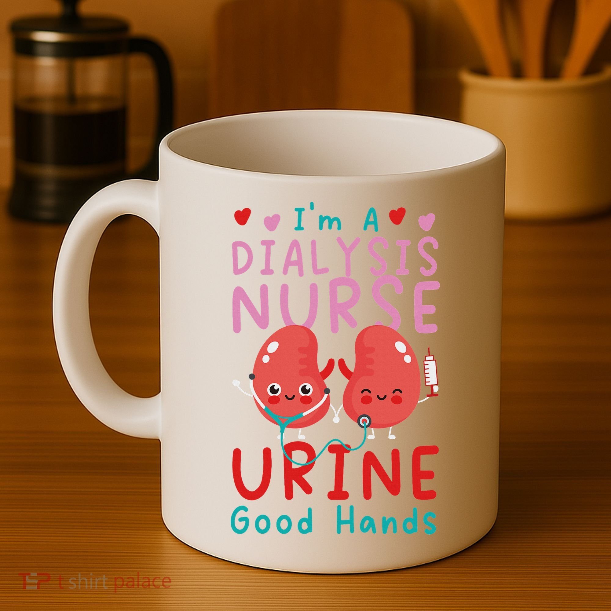 Dialysis Nurse Pun I'm A Dialysis Nurse Urine Good Hands Coffee Mug