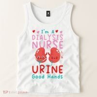Dialysis Nurse Pun I'm A Dialysis Nurse Urine Good Hands Tank Top thumb 2