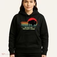 Do Not Pet The Fluffy Cows Bison Lover Hoodie thumb 5
