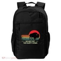 Do Not Pet The Fluffy Cows Bison Lover Backpack thumb 0