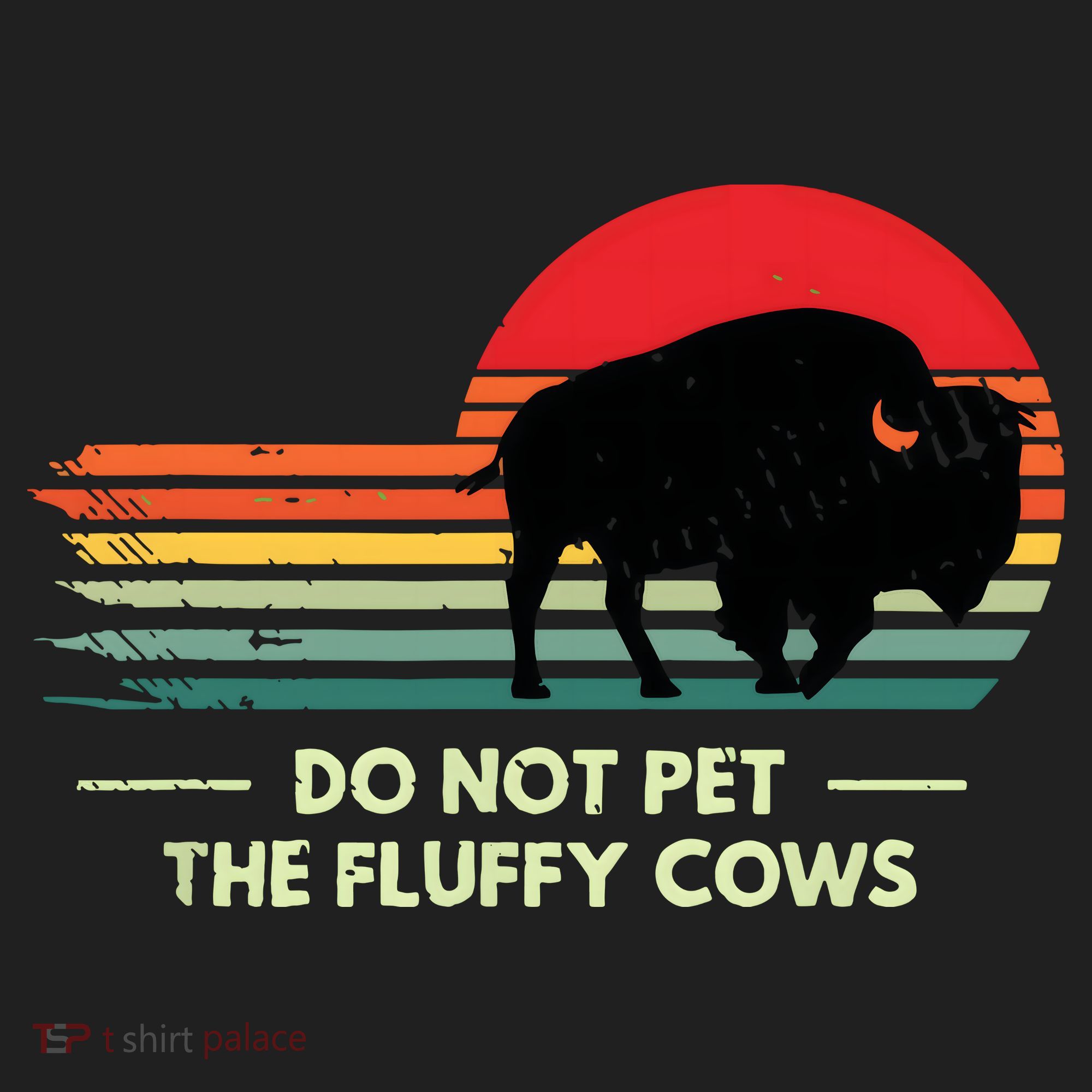 Do Not Pet The Fluffy Cows Bison Lover Beanie