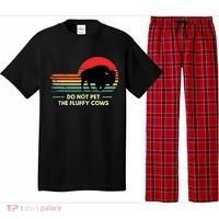 Do Not Pet The Fluffy Cows Bison Lover Pajama Set thumb 0