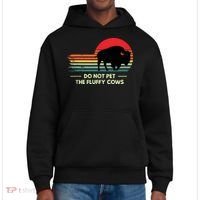 Do Not Pet The Fluffy Cows Bison Lover District V.I.T. Heavyweight Hoodie thumb 0