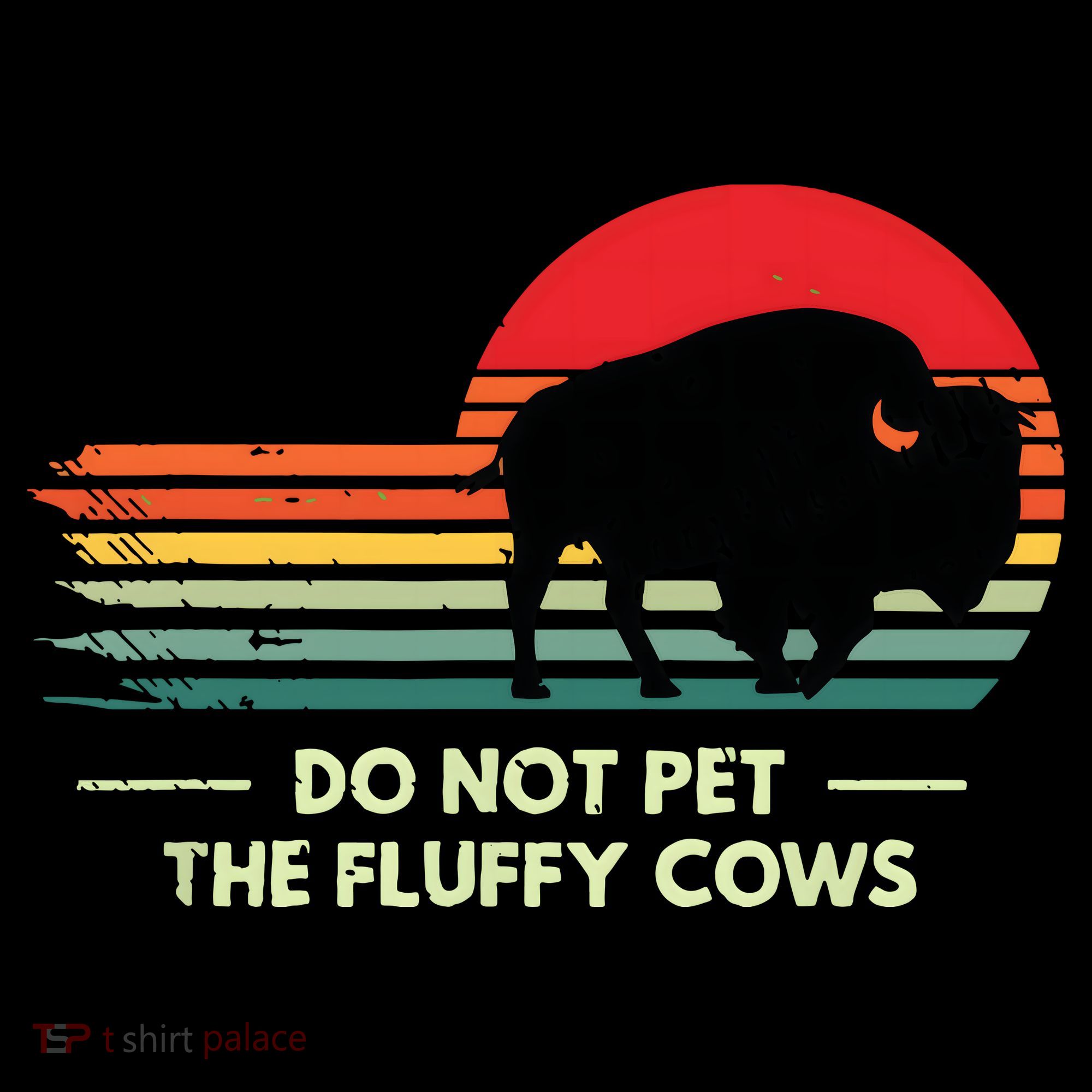 Do Not Pet The Fluffy Cows Bison Lover Women's Tank Top