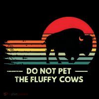 Do Not Pet The Fluffy Cows Bison Lover Visor thumb 3