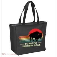 Do Not Pet The Fluffy Cows Bison Lover Tote Bag thumb 2