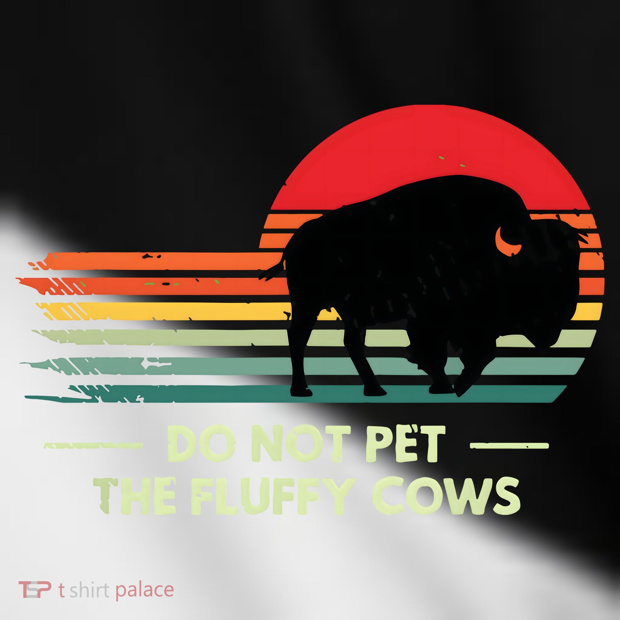 Do Not Pet The Fluffy Cows Bison Lover Toddler Fine Jersey T-Shirt