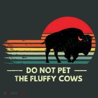Do Not Pet The Fluffy Cows Bison Lover Infant Baby Jersey Bodysuit thumb 2