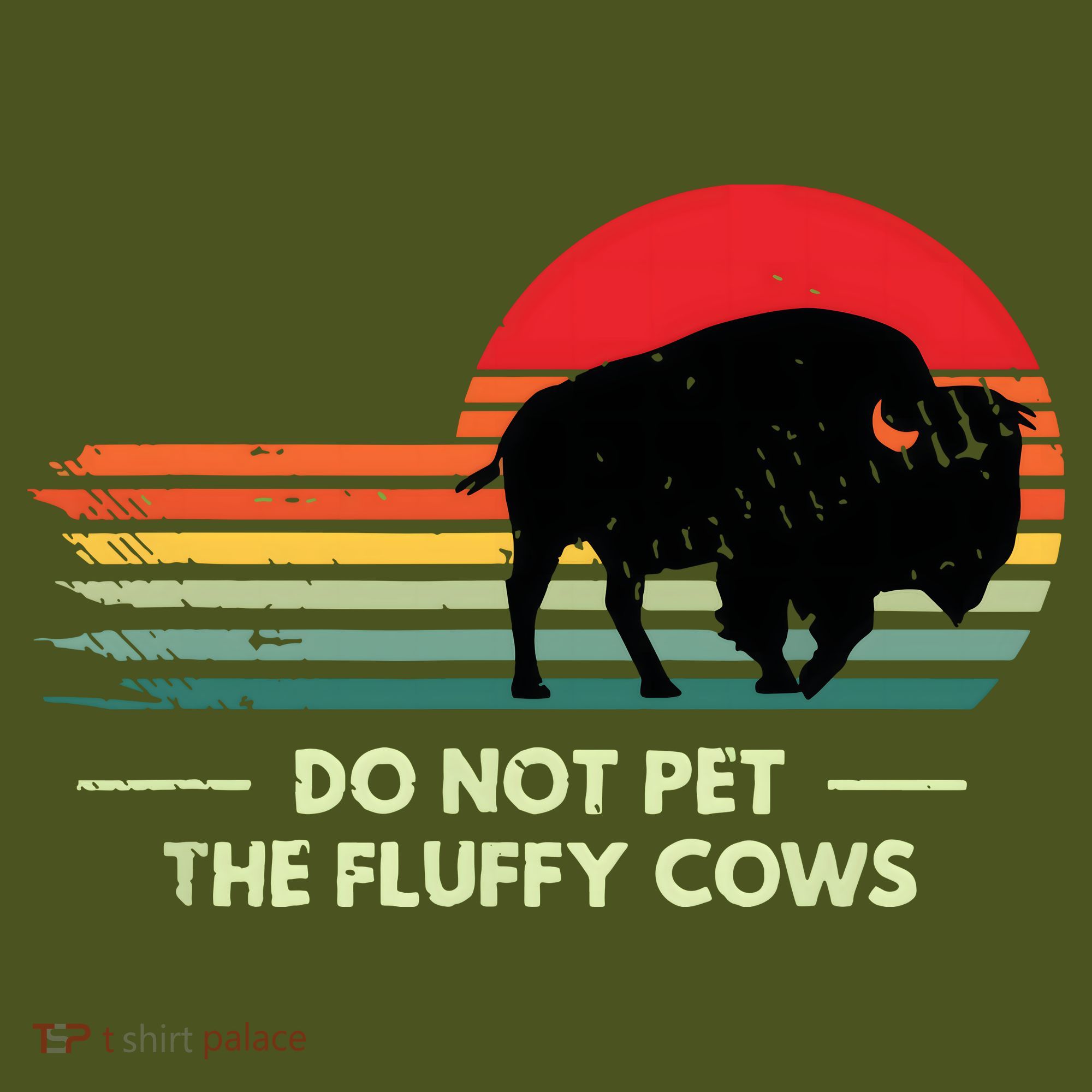 Do Not Pet The Fluffy Cows Bison Lover The Baniff Cuffed Pom Beanie