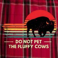 Do Not Pet The Fluffy Cows Bison Lover Women's Flannel Plaid Pajama Pants thumb 2