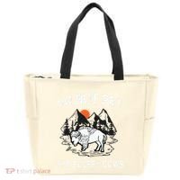 Do Not Pet The Fluffy Cows Funny Bison Gift Yellowstone Park Tote Bag thumb 0