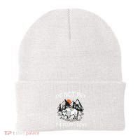 Do Not Pet The Fluffy Cows Funny Bison Gift Yellowstone Park Beanie thumb 0