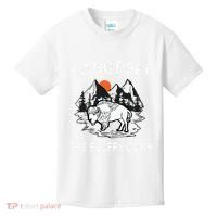 Do Not Pet The Fluffy Cows Funny Bison Gift Yellowstone Park Kids T-Shirt thumb 0