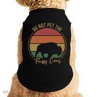 Do Not Pet The Fluffy Cows Funny Bison Yellowstone Park Doggie Tank thumb 0