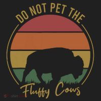 Do Not Pet The Fluffy Cows Funny Bison Yellowstone Park Beanie thumb 2