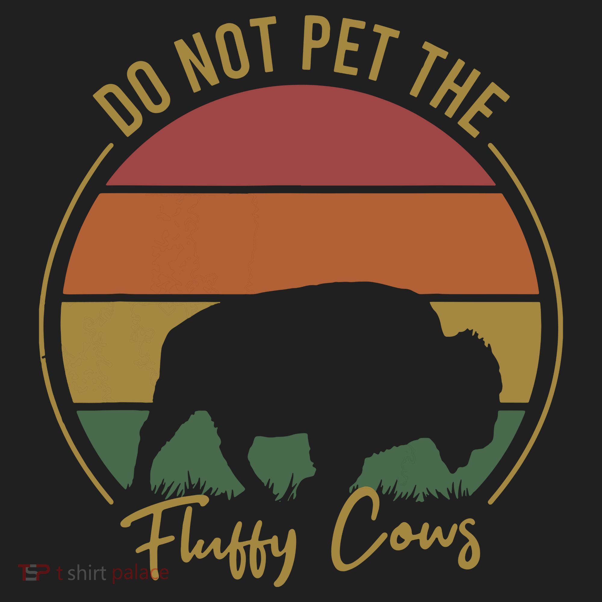 Do Not Pet The Fluffy Cows Funny Bison Yellowstone Park Beanie