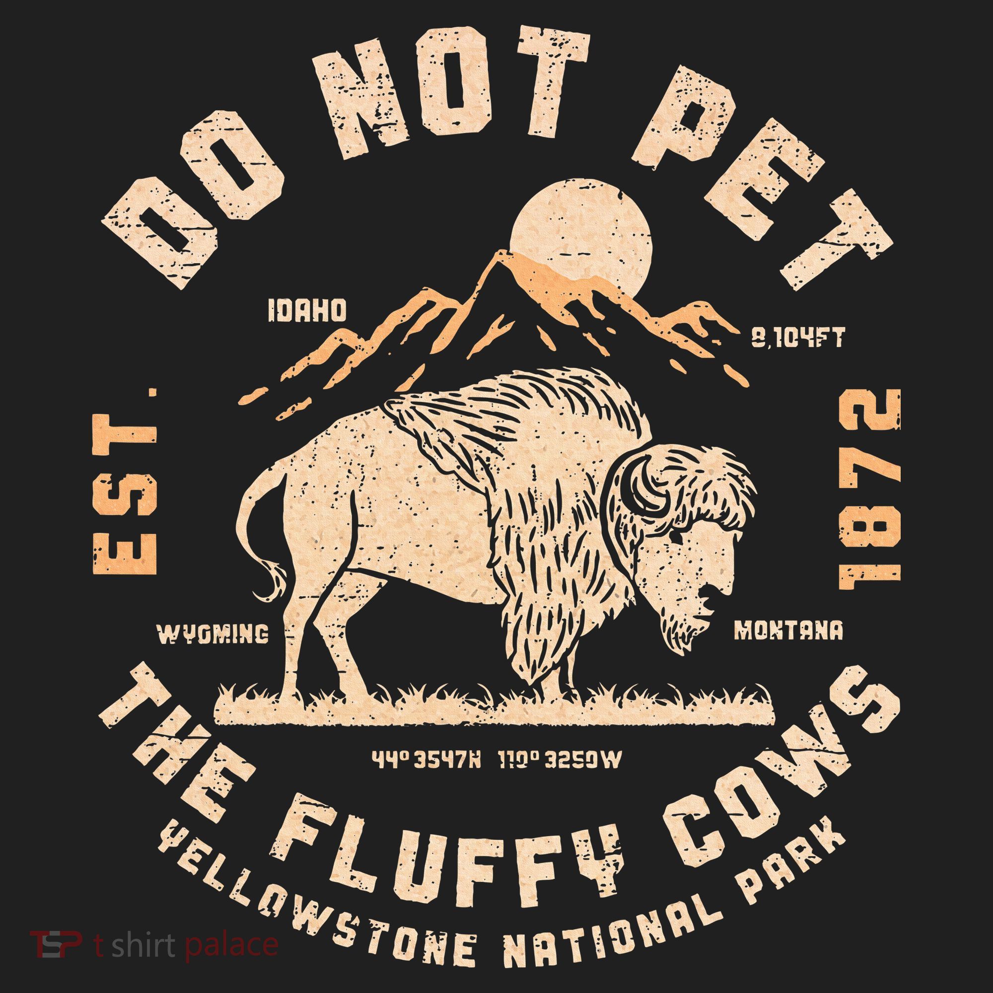 Do Not Pet The Fluffy Cows Bison Yellowstone National Park Hat